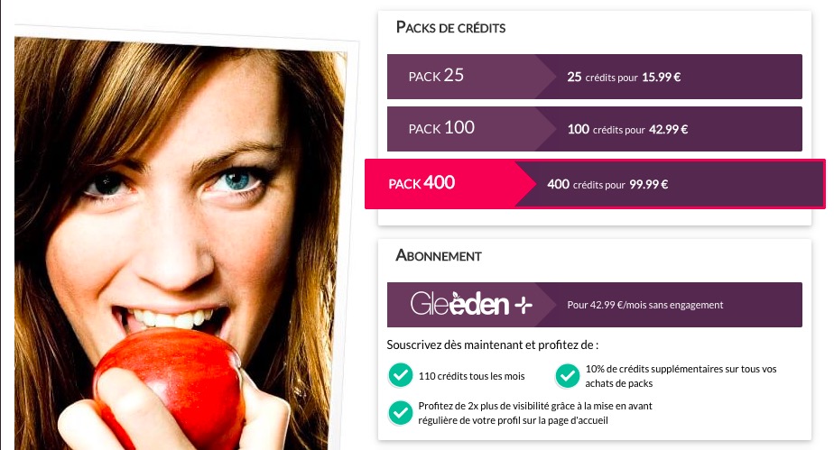 Abonnement Gleeden
