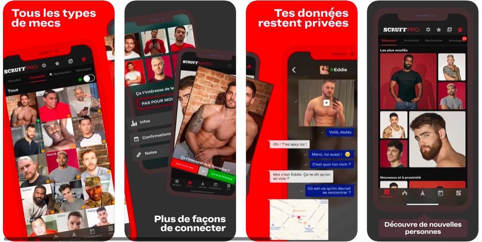 Inscription gratuite sur Scruff