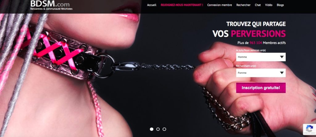 Inscription gratuite sur le site BDSM