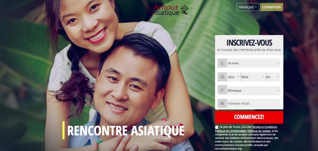 Inscription gratuite sur le site de rencontre Amour Asiatique