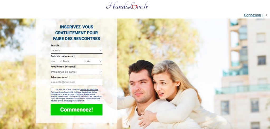 Inscription gratuite sur le site de rencontre Handi Love