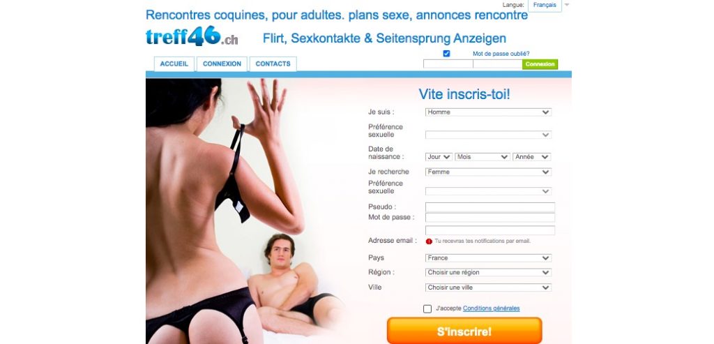 Inscription gratuite sur le site de rencontre treff46