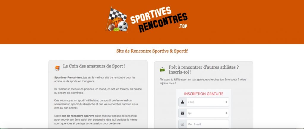 Inscription gratuite sur le site de rencontre Sportives-Rencontres.top