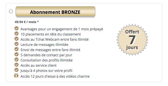 Tout savoir sur l'abonnement bronze de Jacquie et Michel Motards
